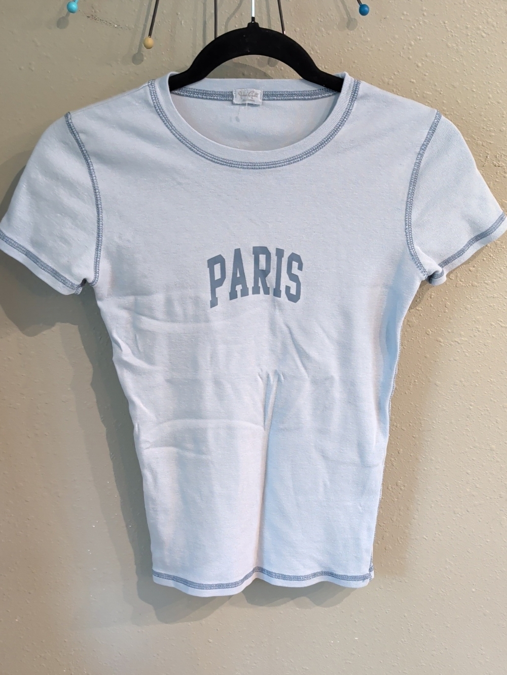 Paris John Galt Brandy Melville Top Spell out